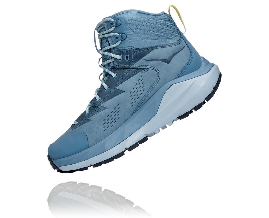 Hiking Boots Womens - Hoka One One Kaha GORE-TEX - Blue - QMWUXCO-08